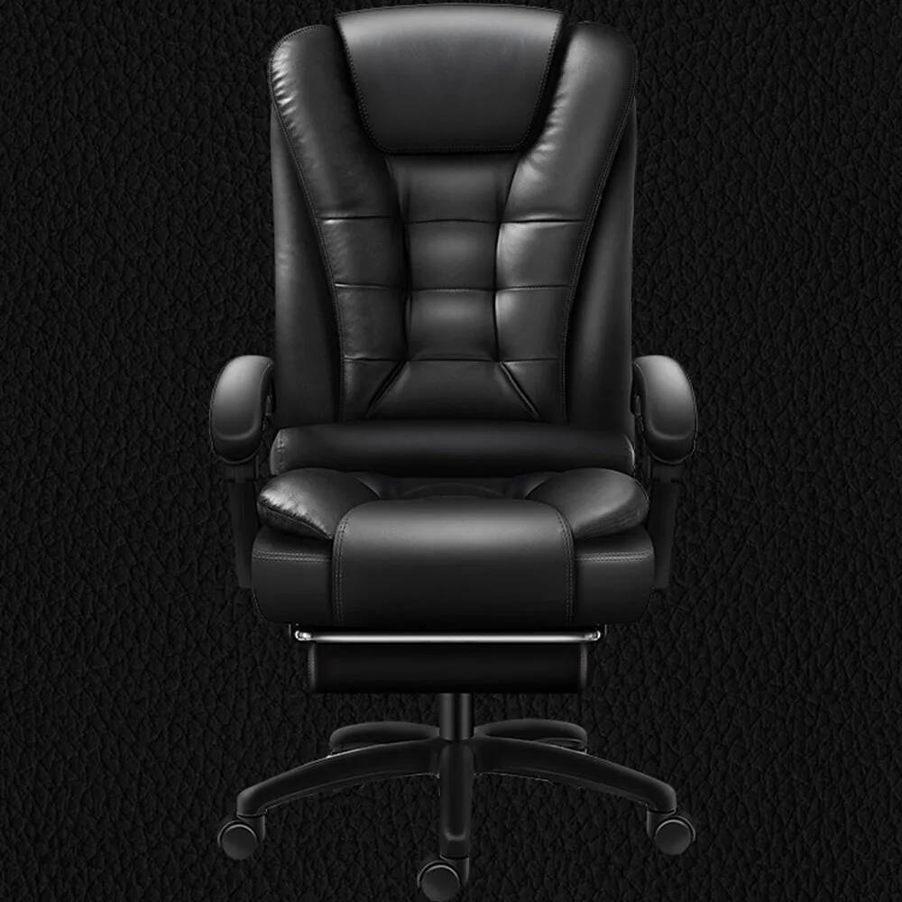 Office Footrest Cushion - Yüksek Yastıklı Deri Döndürülebilir Sırtlı Lateks