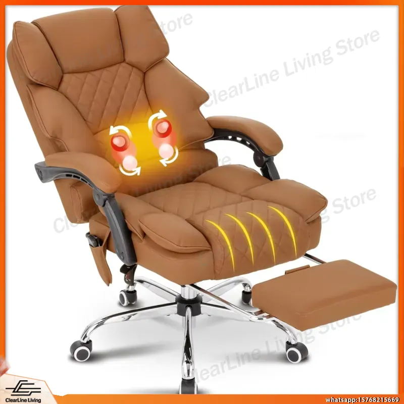 Office Footrest Cushion - Isıtmalı Masajlı Ofis Koltuğu, 90-135 Derece