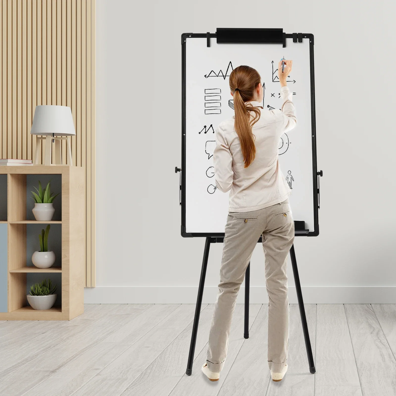 Whiteboard Easel Tripod - Standlı Beyaz Tahta, 36 X 24