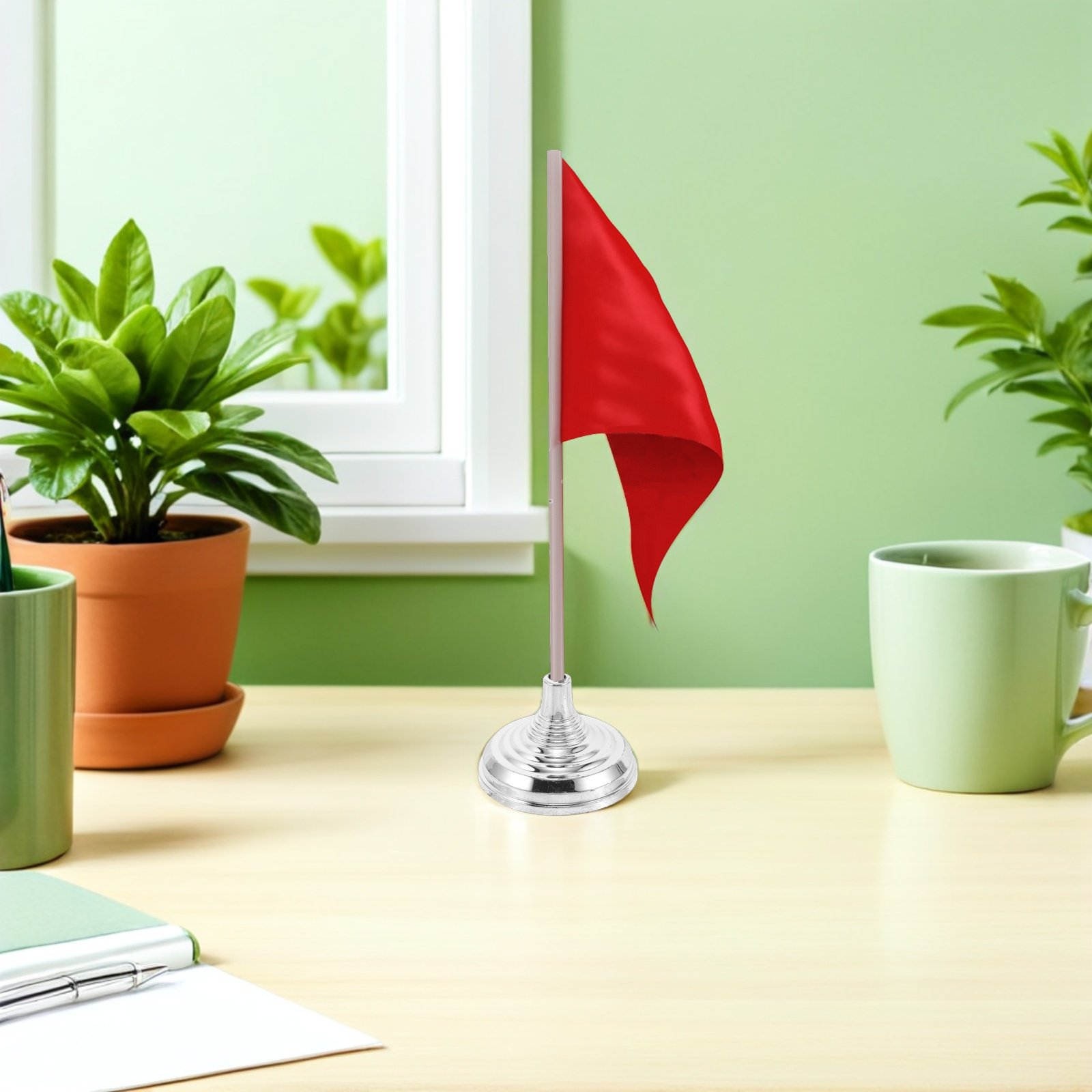 12 Adet Gümüş Mini Masa Bayrağ - Office Furniture And Design incelemesi ve fiyatı