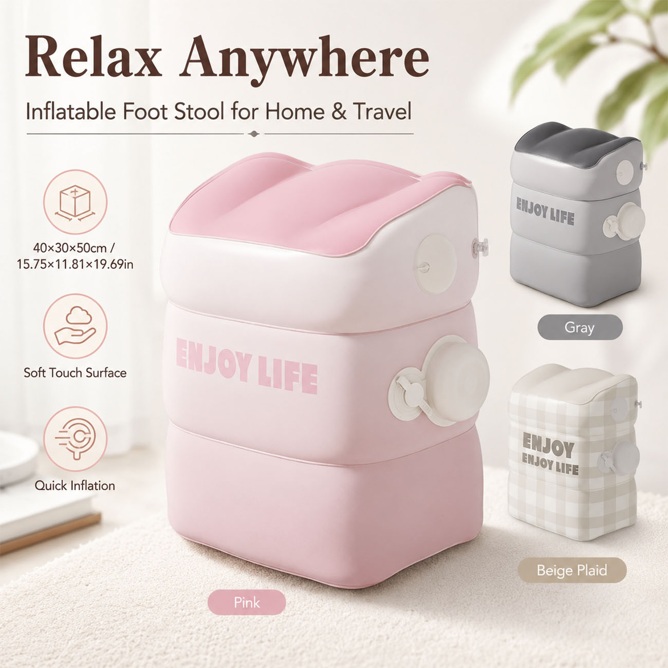Uçak Seyahati için 1 Adet Şişi - Office Footrest Cushion incelemesi ve fiyatı