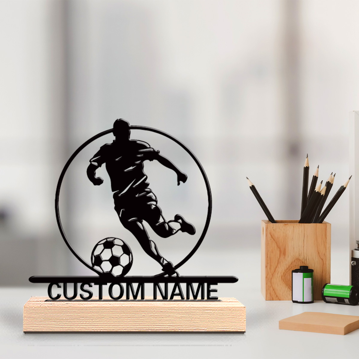 İsme Özel Metal Futbolcu Heyke - Office Furniture And Design incelemesi ve fiyatı